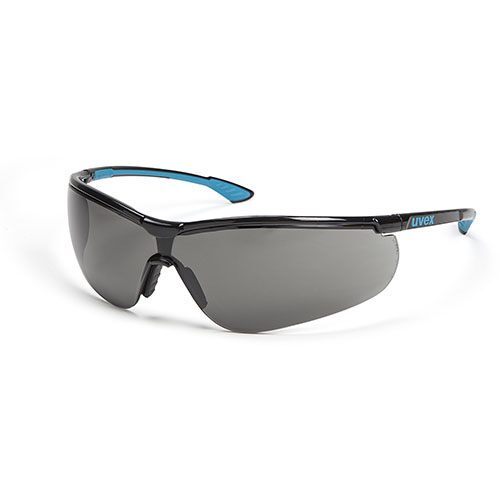 uvex Sportstyle Safety Glasses Grey Lens Black/Blue
