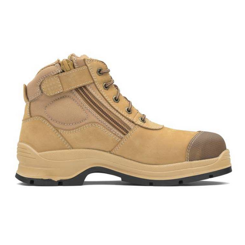 Blundstone 318 Unisex Zip Sided Safety Boot 135mm - Wheat