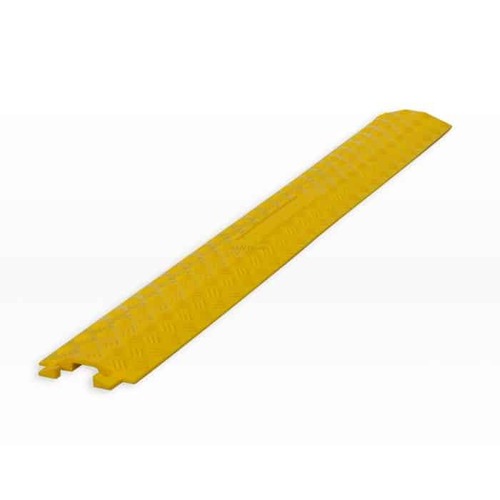 Barsec Drop Over Cable Cover 1 Channel Polyethylene Yellow