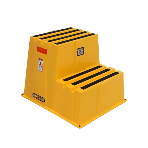 Gorilla Moulded Safety 2 Step Yellow 150kg Industrial