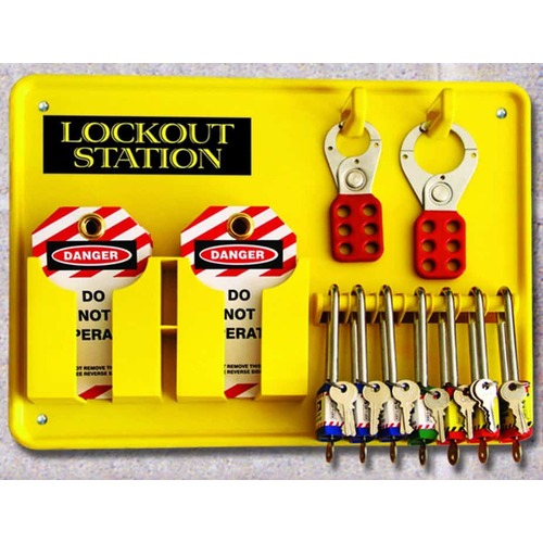 6 Lock Lockout Station 390 x 290mm