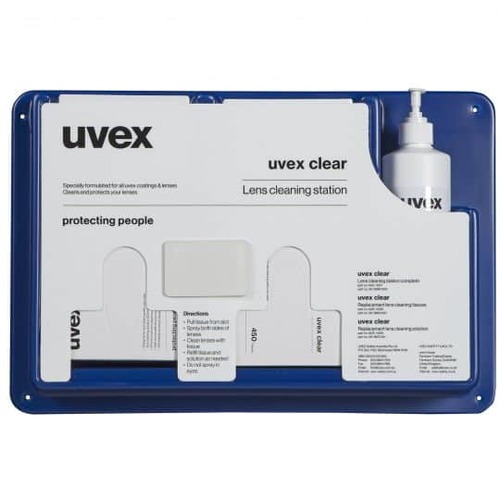 uvex Clear Lens Cleaning Station Wall Mountable