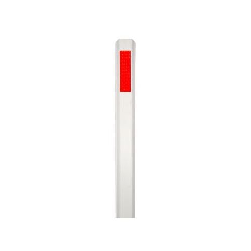 PVC Guide Post (4x100x1300mm) W/H Red/White (50x200mm) Reflective 3M Class 1A