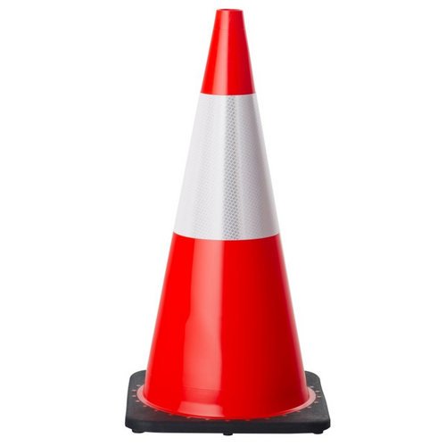 Premium Traffic Cone 700mm Orange Reflective 3.2kg