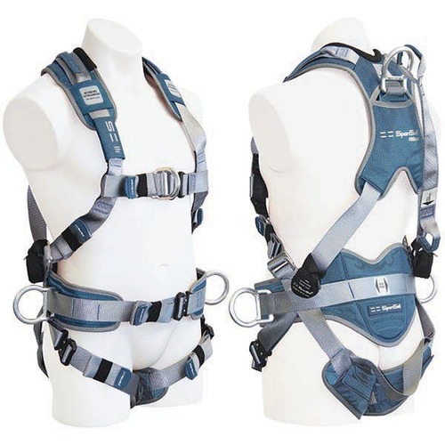Spanset 1107 ERGO iPlus Premium Padded Professional Full Body Harness with Waist Belt