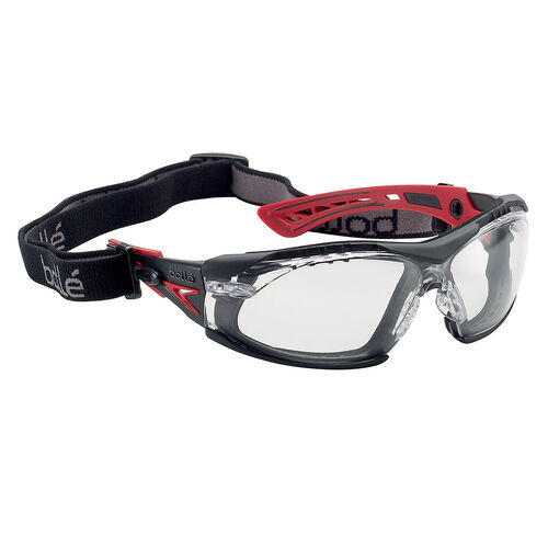 Bolle Rush Plus Seal Platinum AS/AF with Gasket & Strap Clear Lens