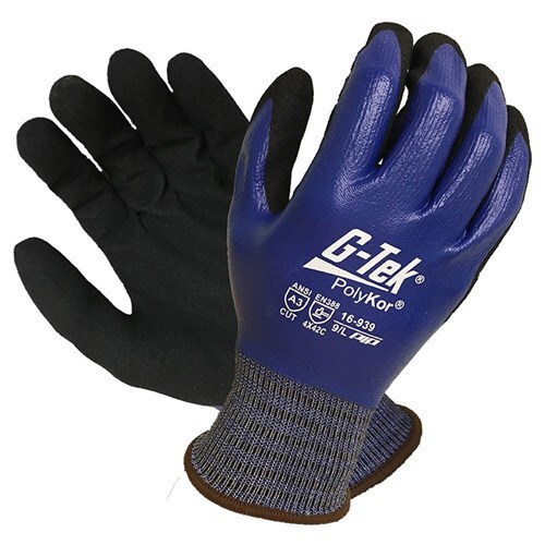 G-Tek PolyKor X7 Double Dipped Nitrile Glove Cut Level C