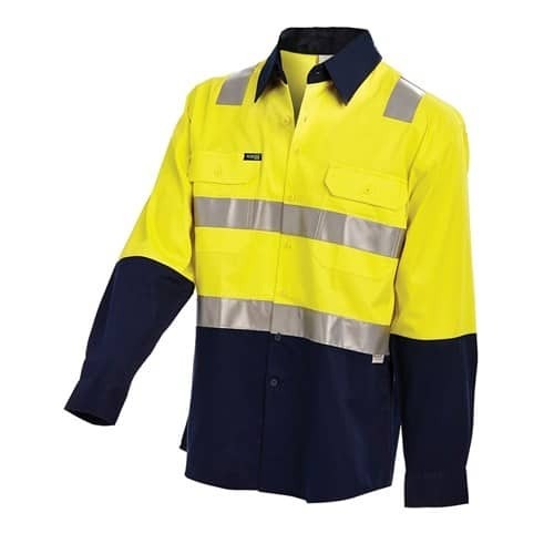 Hi Vis Two Tone Taped Closed Front Welders Shirt