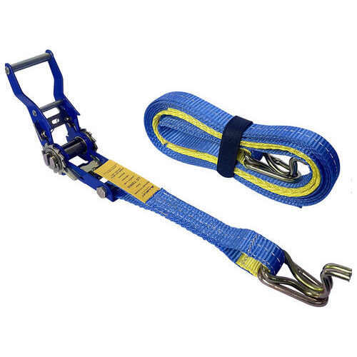 Ratchet Tie Down With Grip Handle Hook & Keeper 50mm x 9m 2500KG