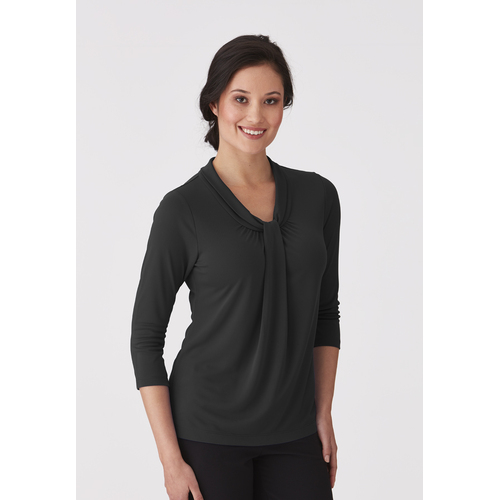 City Collection Women's 3/4 Sleeve Pippa Knit