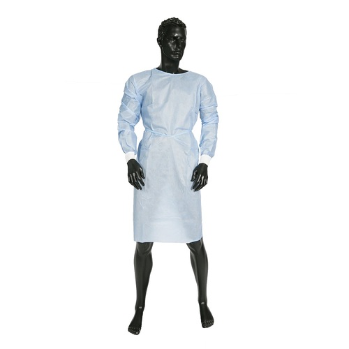 Ultra Health Isolation Gown SMS Long Sleeve Knitted Cuff Box of 50