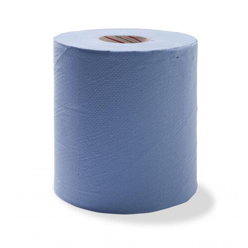 Duro Centrefeed Towel Blue Perforated 300m x 21cm Carton of 6
