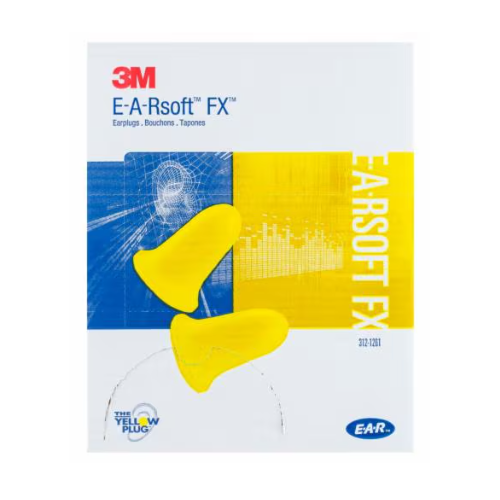 3M E-A-Rsoft FX Uncorded Earplugs Class 5 26dB Poly Bag 200 Pairs
