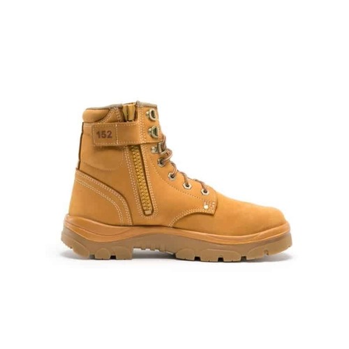 Steel Blue Argyle Zip Sided Safety Boot - Wheat 312152