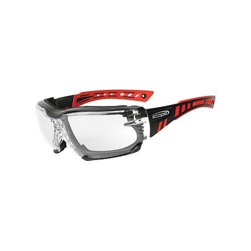 Scope Speed Pro Safety Glasses Clear Lens Foam Bound 
