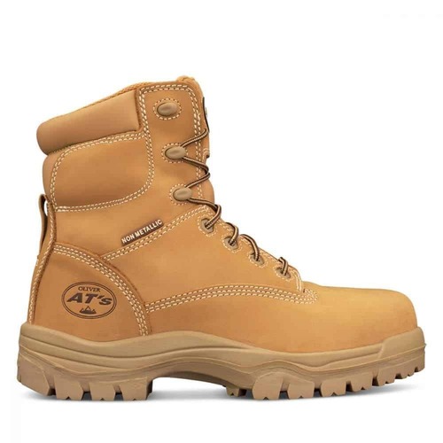 Oliver AT45 Lace Up Composite Toe Safety Boot 150mm - Wheat 45-632