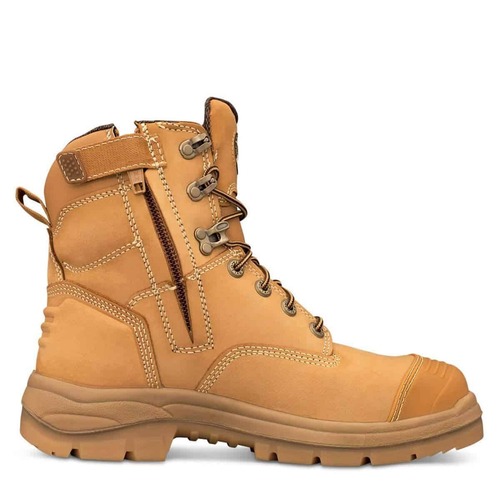 Oliver AT55 Zip Sided Safety Boot 150mm Toe Bumper - Wheat 55-332Z 
