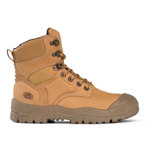 Mongrel High Leg Lace Up Boot with Scuff Cap - Wheat 550050