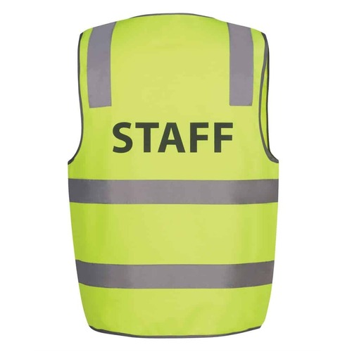 JBs Wear Hi Vis Day/Night Lime Safety Vest Staff