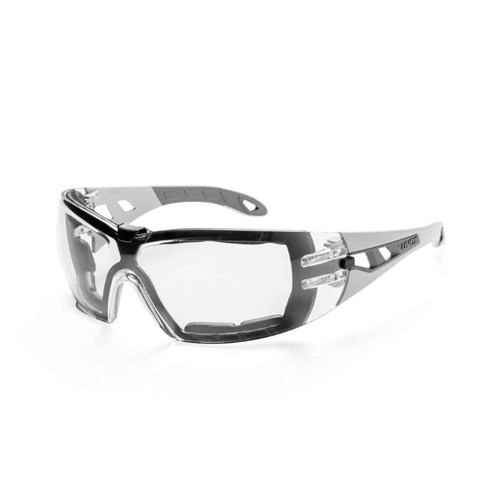 uvex Pheos Safety Glasses with Foam Guard Clear THS Lens Grey/Grey