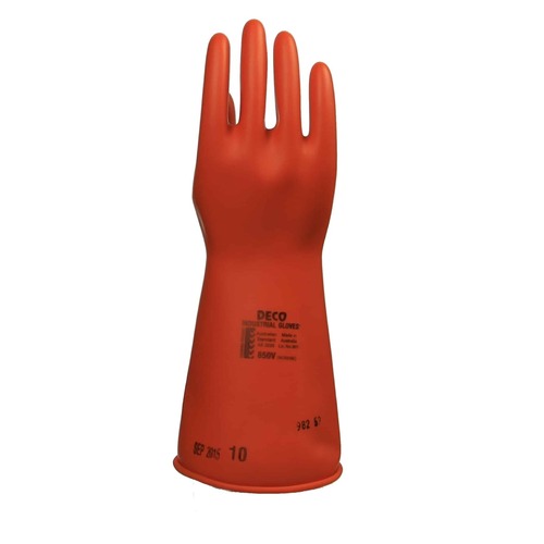 Deco 650 Volt 360mm Long Insulating Gloves - Orange