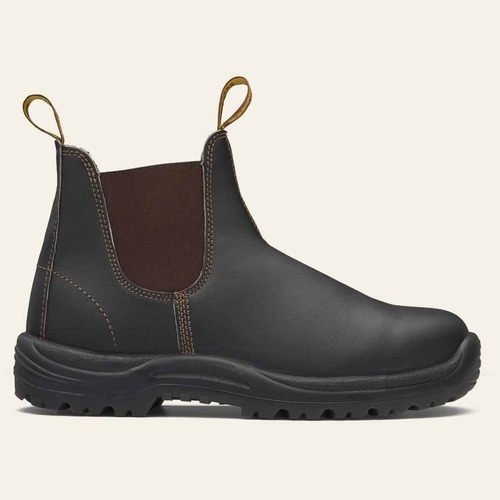 Blundstone 172 Elastic Sided Pull On Safety Boot - Stout Brown