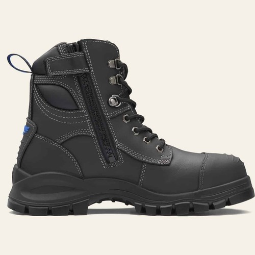 Blundstone 997 Zip Sided Safety Boot 150mm Bump Cap - Black