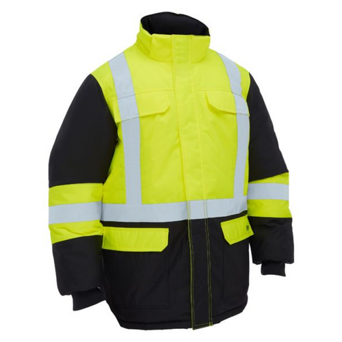 Bisley Taped Hi Vis Freezer Jacket with Hood