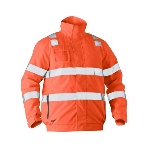 Bisley Taped Hi Vis Waterproof Bomber Jacket
