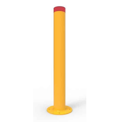 Bollard Surface Mount (Yellow) 114mm
