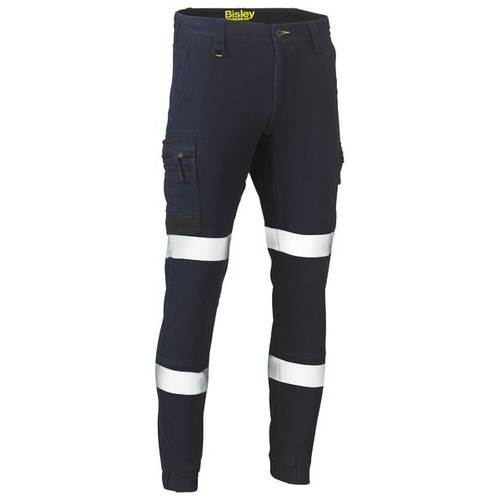 Bisley Flx & Move Taped Stretch Denim Cargo Cuffed Pants