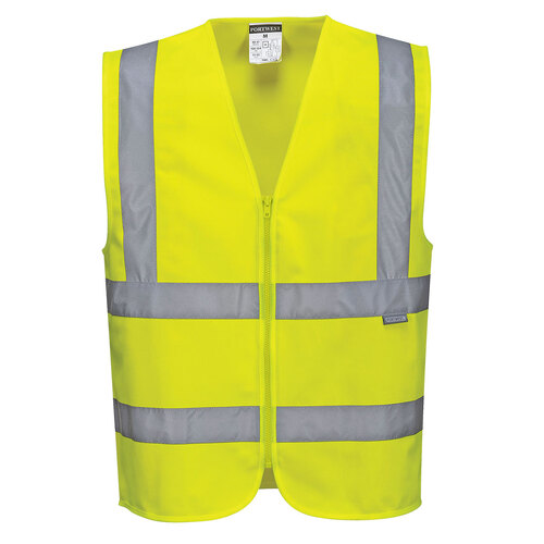 Portwest Hi Vis Day/Night Zipped Safety Vest