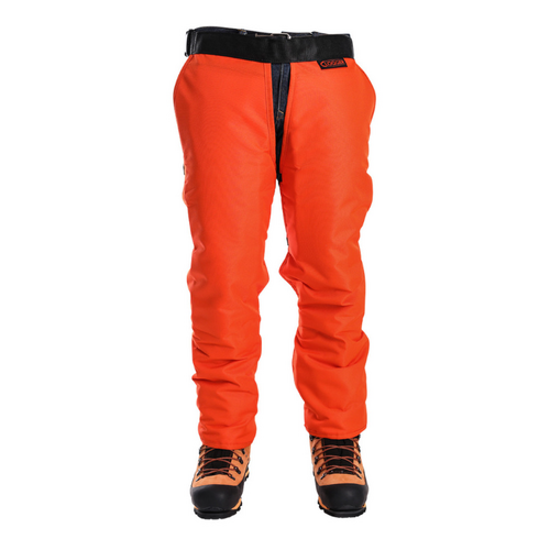 Clogger C8 Chainsaw Chaps Orange Zipped for Home & Farm Use