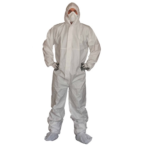 Microporous Disposable Coverall 5/6 Breathable White