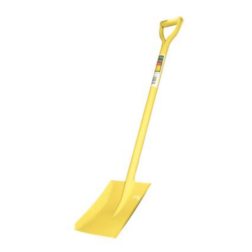 Masterfinish D Handle Square Mouth Steel Shovel 1100mm - Yellow