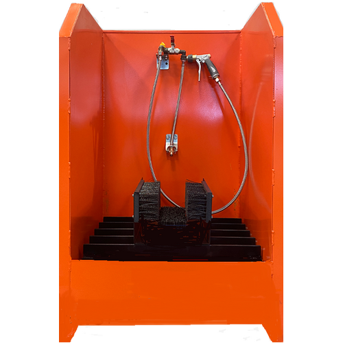 Metal Foot / Boot Cleaning Station 1 Person with Spray Nozzles 