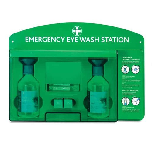First Aid Emergency Elite Eyecare Station Wall Mount with Mirror