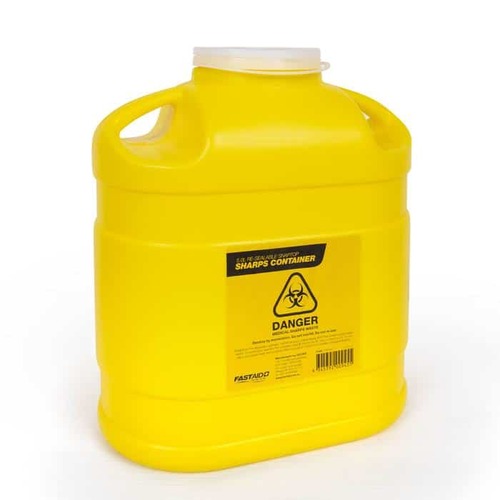 Sharps Container Plastic 5L Yellow
