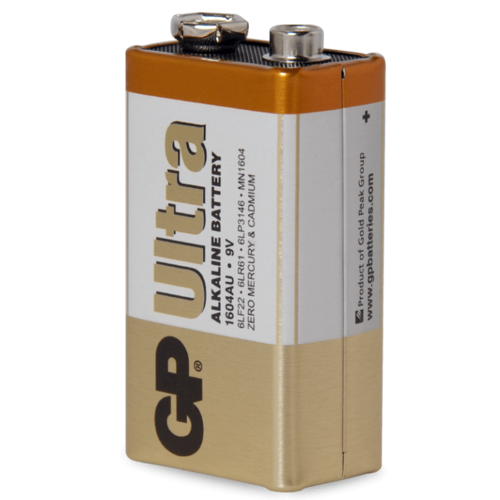 Battery GP Ultra Alkaline 9V Pack of 10
