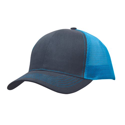 Brushed Cotton Cap with Mesh Back