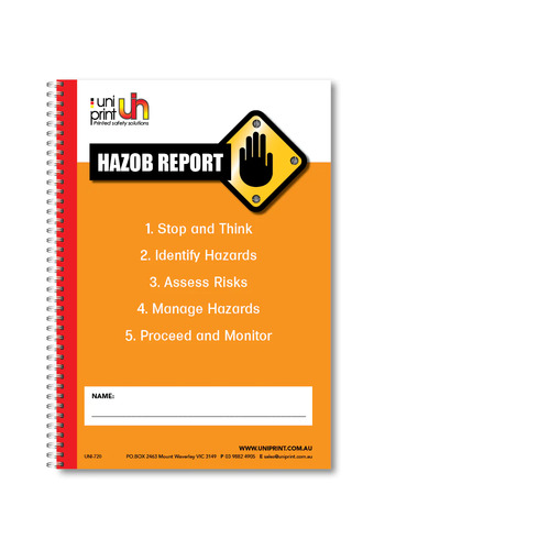 UniPrint Hazard Report Book