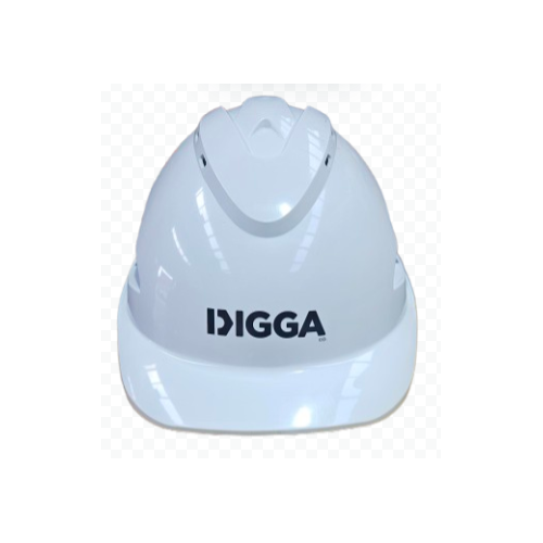 Hard Hat White with Digga Co logo