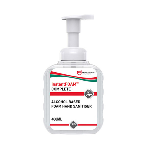 InstantFOAM Alcohol Hand Sanitiser 400ml Pump Pack (Avail in Ctns/6)