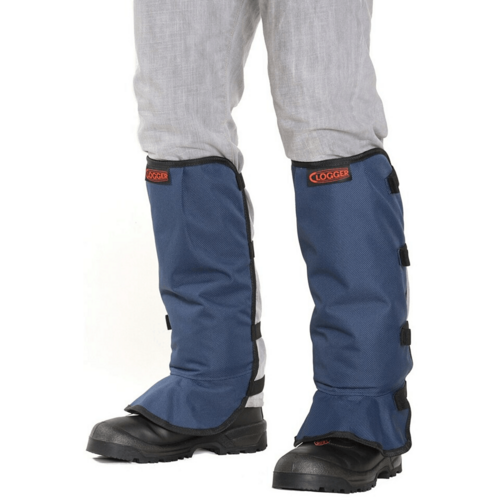 Clogger Line Trimmer Chaps Navy with Quick Release Buckles