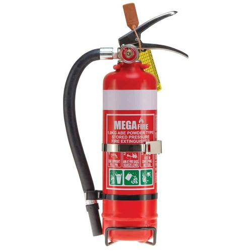 Extinguisher 1kg ABE c/w Vehicle Bracket + HOSE