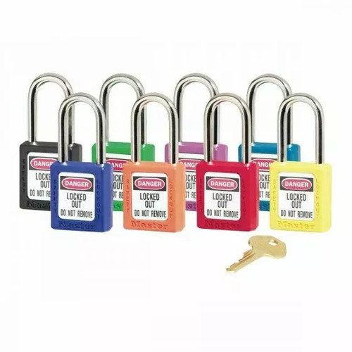 Master Lock Safety Lockout Padlock Red 38mm x 6mm Shackle Key Different