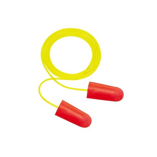 3M Nitro Corded Earplugs Class 5 27dB Poly Bag Box of 200 Assorted Colours