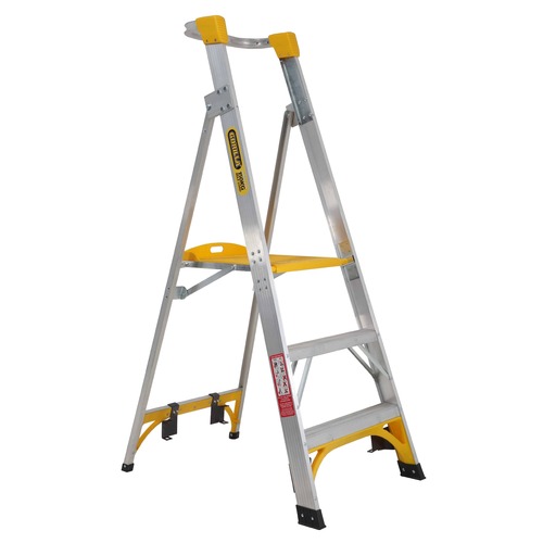 Gorilla Platform Ladder 0.9m (3ft) Aluminium 150kg Industrial
