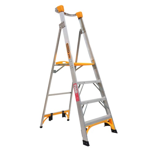 Gorilla Platform Ladder 1.2m (4ft) Aluminium 150kg Industrial