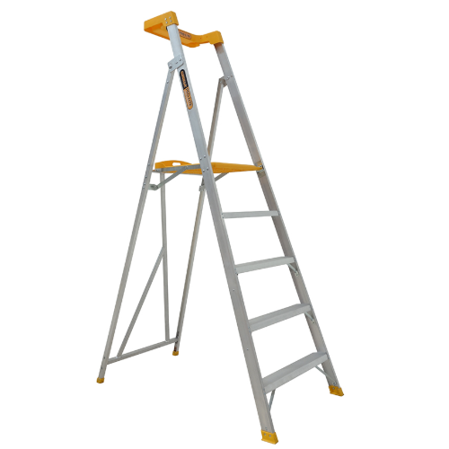 Gorilla 5 Step Platform Ladder (1.45m) Pro-Lite Aluminium 150kg Industrial